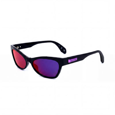 Adidas OR0010 Black Cat Eye Sunglasses for Women, Gradient Violet lens