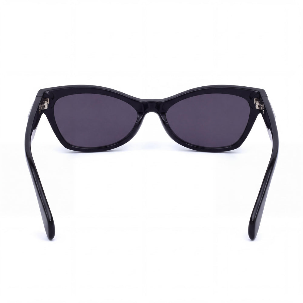 Adidas OR0010 Cat Eye Sunglasses Women — side view, Non-Polarized Smoke lens