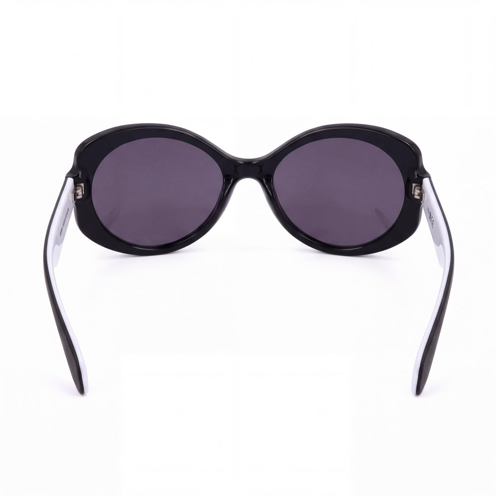 Adidas Or0020 Oval Sunglasses Women — side view, Non-Polarized Grey lens