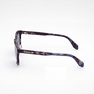 Adidas OR0042 Round Sunglasses Men — side view, Non-Polarized Brown lens