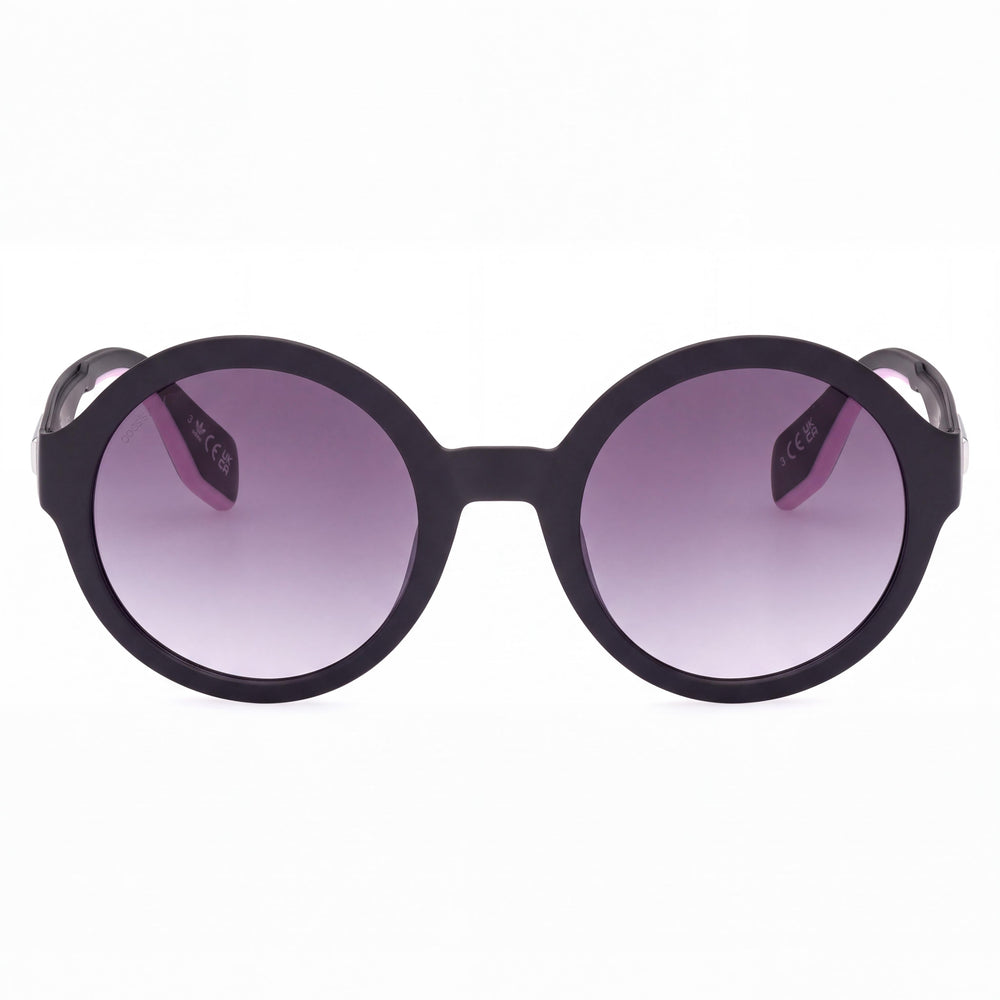 Adidas OR0080 Round Sunglasses for Women — front view, Plastic frame