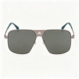 Adidas OR0091 Square Sunglasses Unisex — front view, Plastic frame