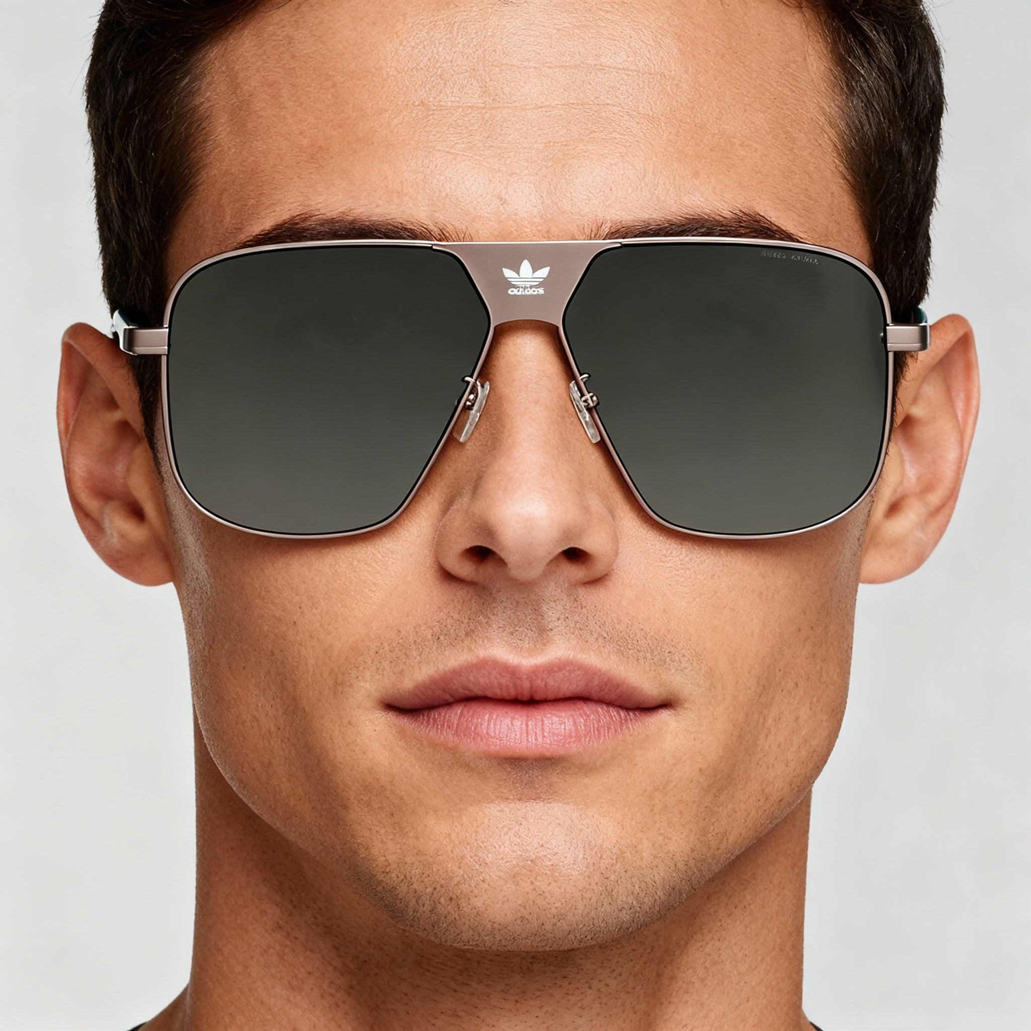 Adidas OR0091 Matte Gunmetal Square Sunglasses Unisex, 60mm, Photo 5
