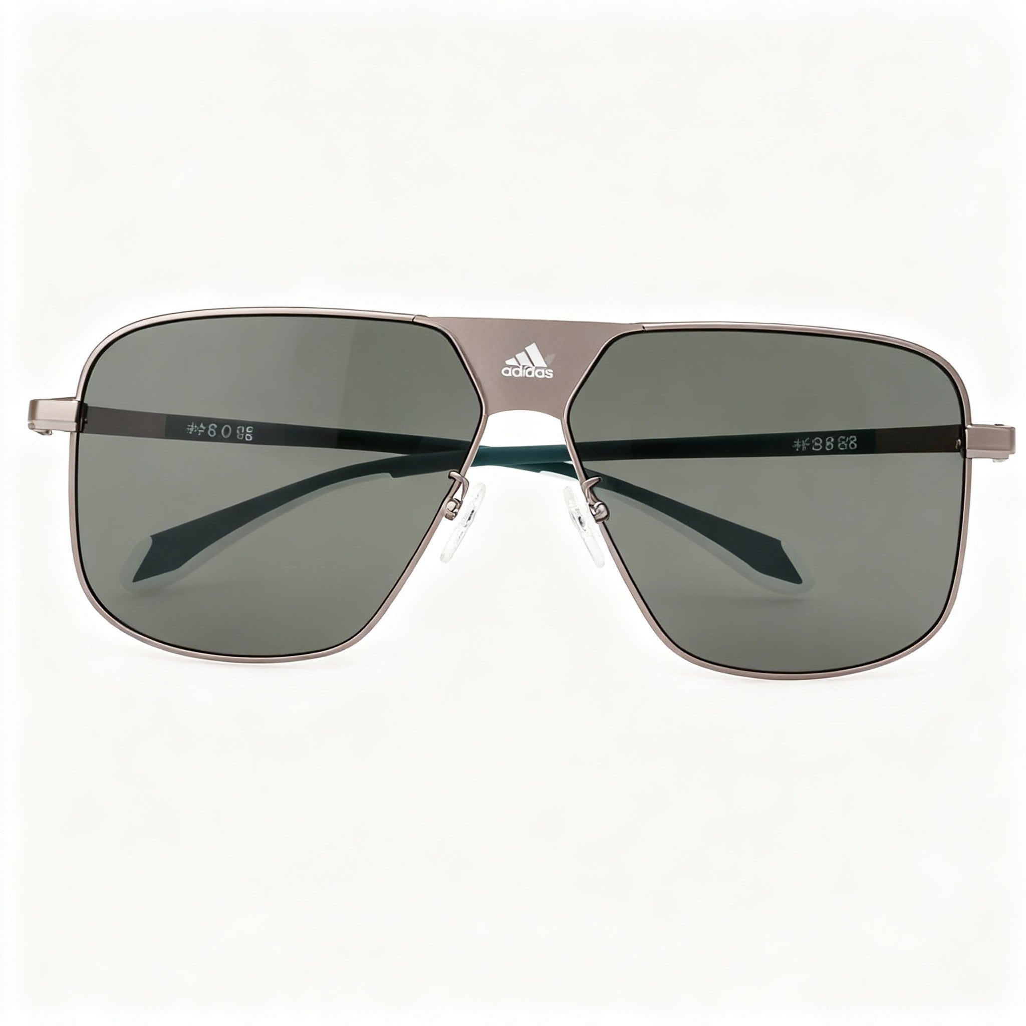 Adidas OR0091 Matte Gunmetal Square Sunglasses Unisex, 60mm, Photo 3
