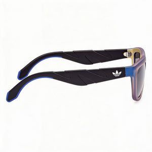 Adidas OR0094 Rectangle Sunglasses Unisex — side view, Non-Polarized Black lens