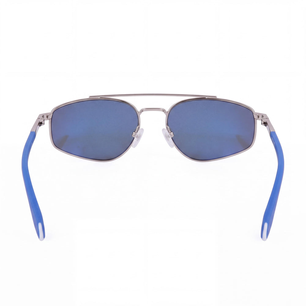 Adidas OR0099 Aviator Sunglasses Men — side view, Non-Polarized Blue Mirror lens