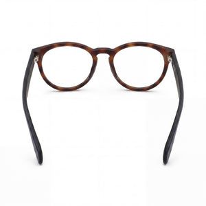 Adidas OR5008 Rectangle Eyeglasses Men — side view, Havana Injected temples
