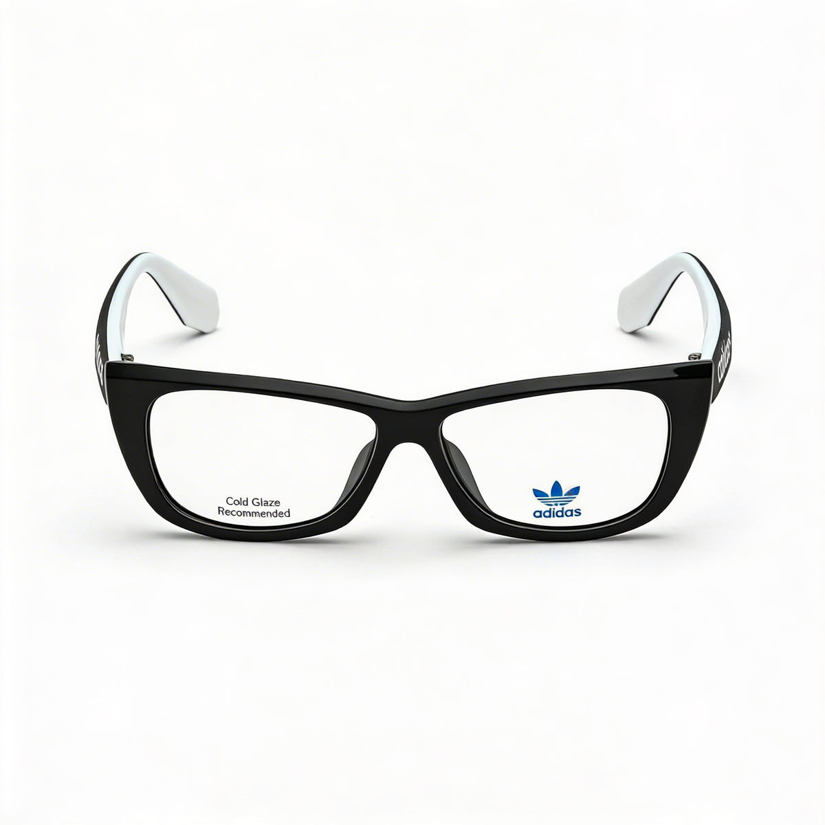 Adidas Or5010 Glossy Black Rectangle Eyeglasses for Men, 55mm, Photo 2
