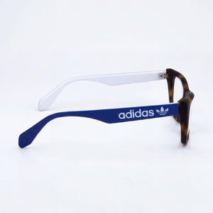 Adidas OR5010 Cat Eye Eyeglasses Women — side view, Havana Injected temples