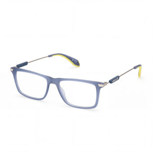 Adidas OR5050 Blue Rectangle Eyeglasses for Men, Injected frame