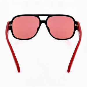 Adidas Originals Aviator Sunglasses Men — side view, Non-Polarized Bordeaux Mirror lens
