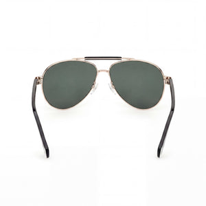 Adidas Originals Aviator Sunglasses Men — side view, Non-Polarized Green lens