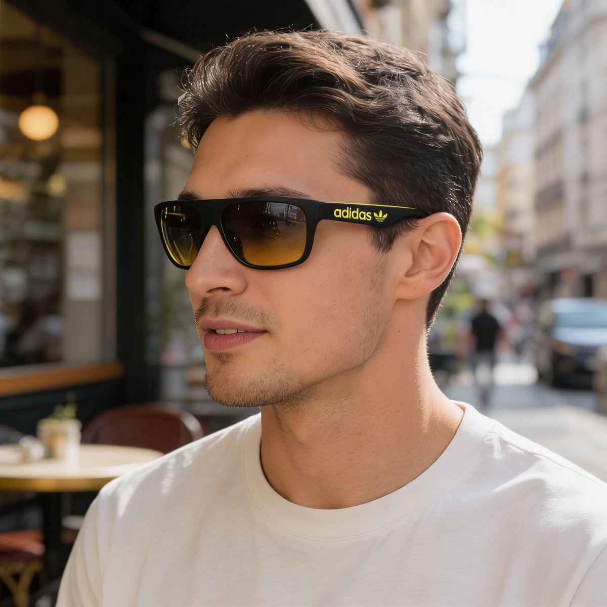 Gafas de sol rectangulares Adidas Originals OR0023 para hombre, negras, 59 mm, Photo 3