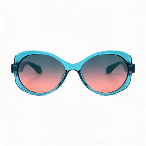 Adidas Originals Contemporaneo Oval Sunglasses for Women — front view, Acetate frame