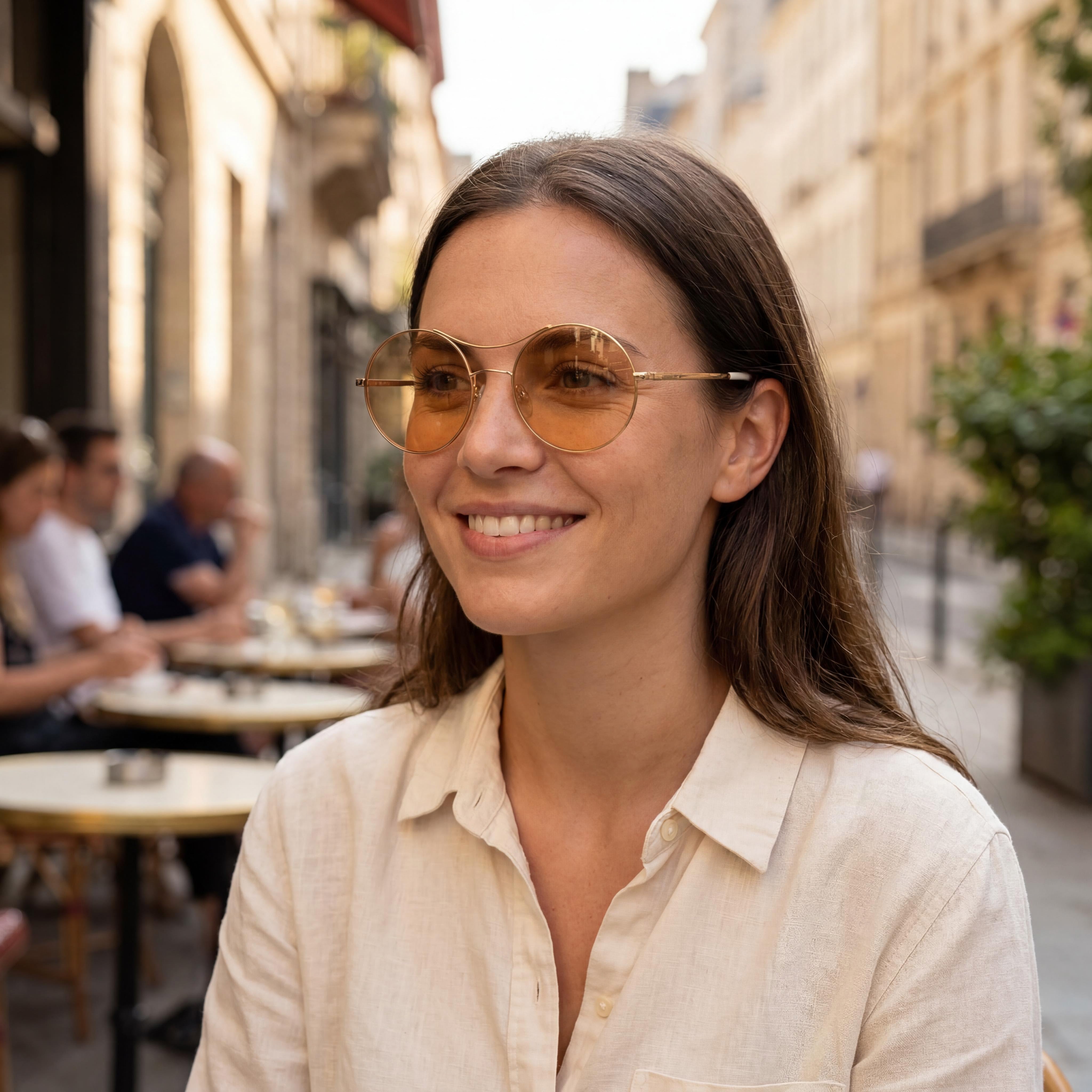 Gafas de sol adidas Originals Contemporaneo para mujer, con degradado de espejo marrón, metal dorado y protección UV 100 %, 57 mm, Photo 5