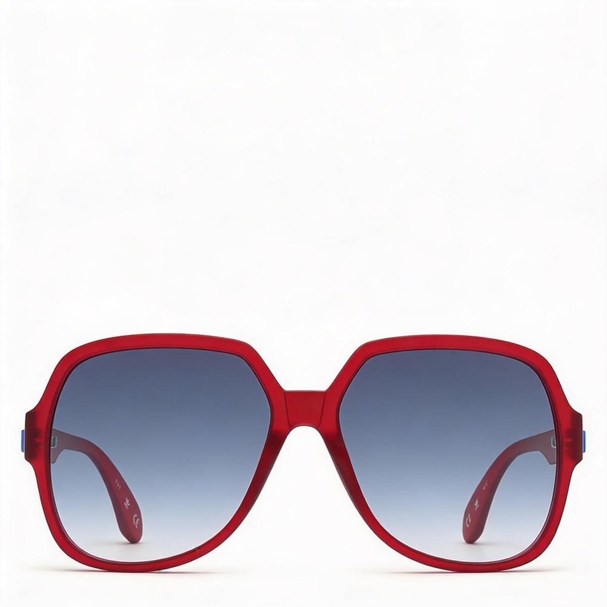 Adidas Originals Contemporaneo Gafas de Sol para Mujer, Acetato Rojo Transparente, Degradado Azul, Protección UV, Sin Polarizar, 57mm, Photo 2