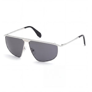 Adidas Originals Contemporaneo Silver Rectangle Sunglasses for Men, Fumo lens
