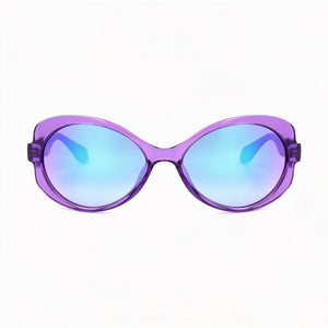 Adidas Originals Contemporaneo Oval Sunglasses for Women — front view, Acetate frame