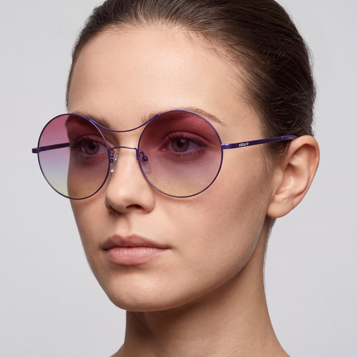 Gafas de sol redondas Adidas Originals Contemporáneo Violeta para mujer, 57mm, Photo 4