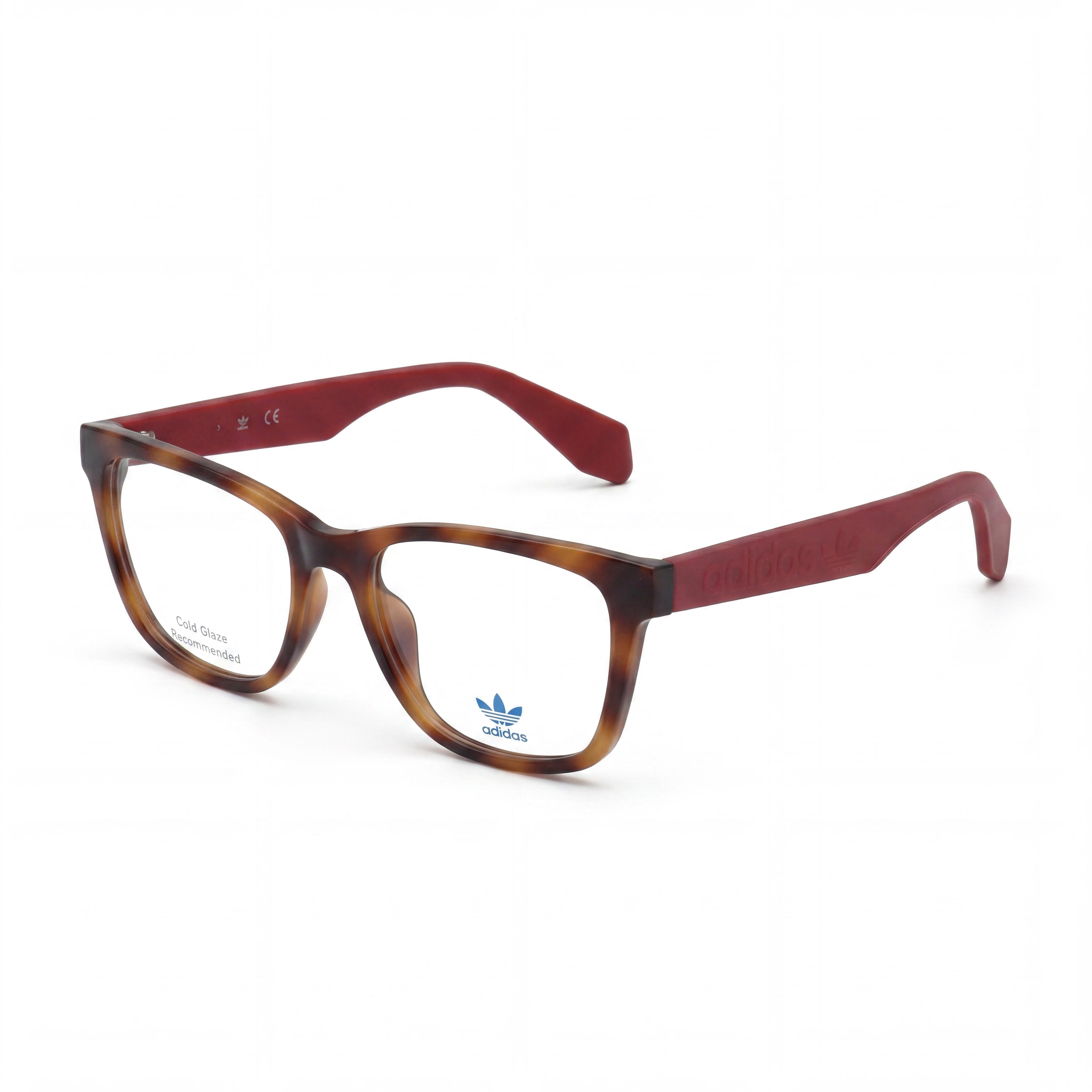 Gafas unisex cuadradas Adidas Originals Red Havana, inyectadas de 54 mm, Photo 1