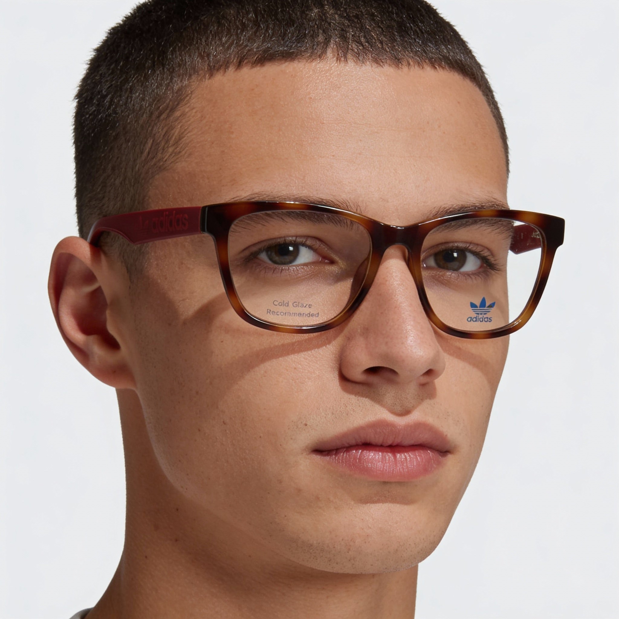Gafas unisex cuadradas Adidas Originals Red Havana, inyectadas de 54 mm, Photo 3