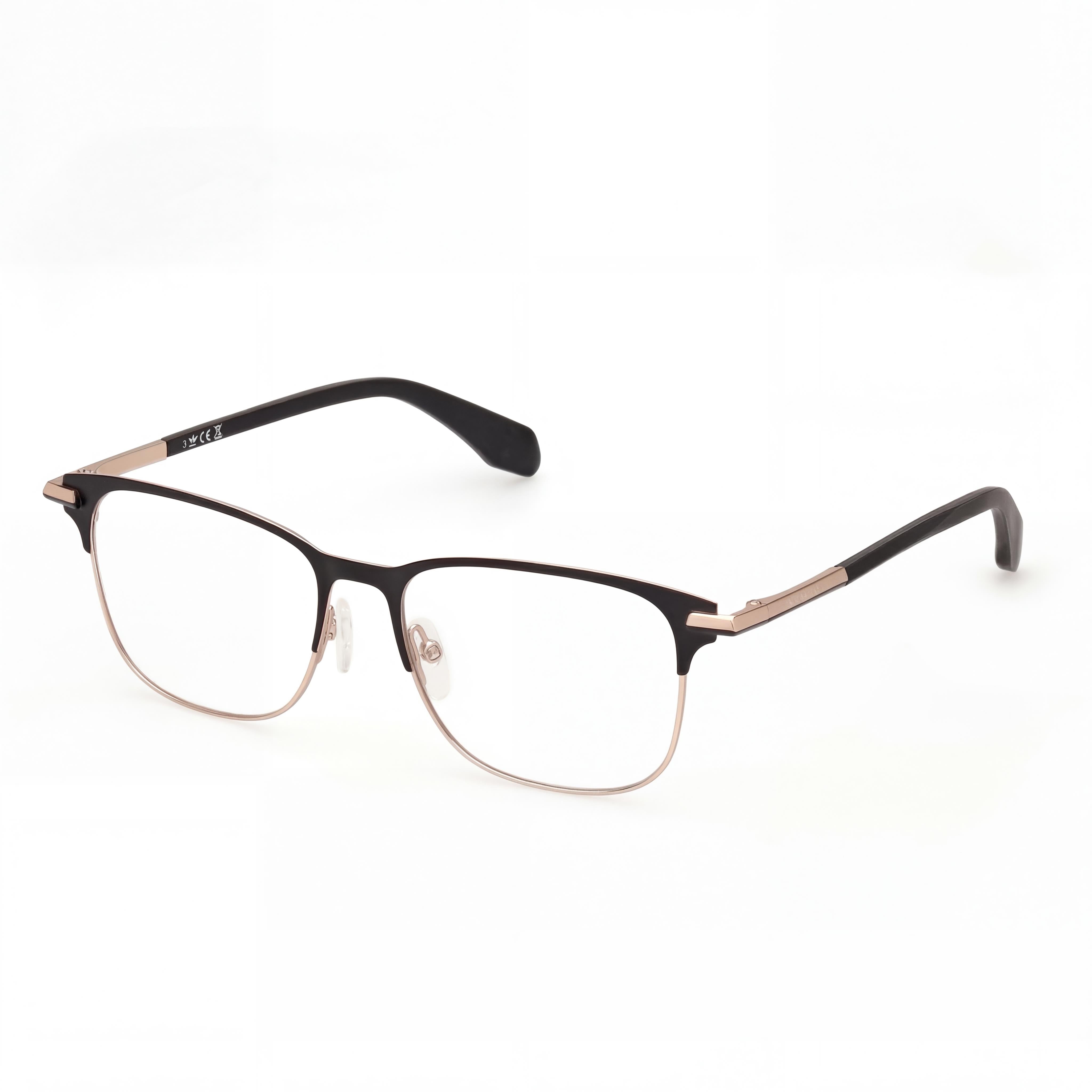 Gafas rectangulares negras Adidas Originals Navigator para hombre, 52 mm, Photo 1
