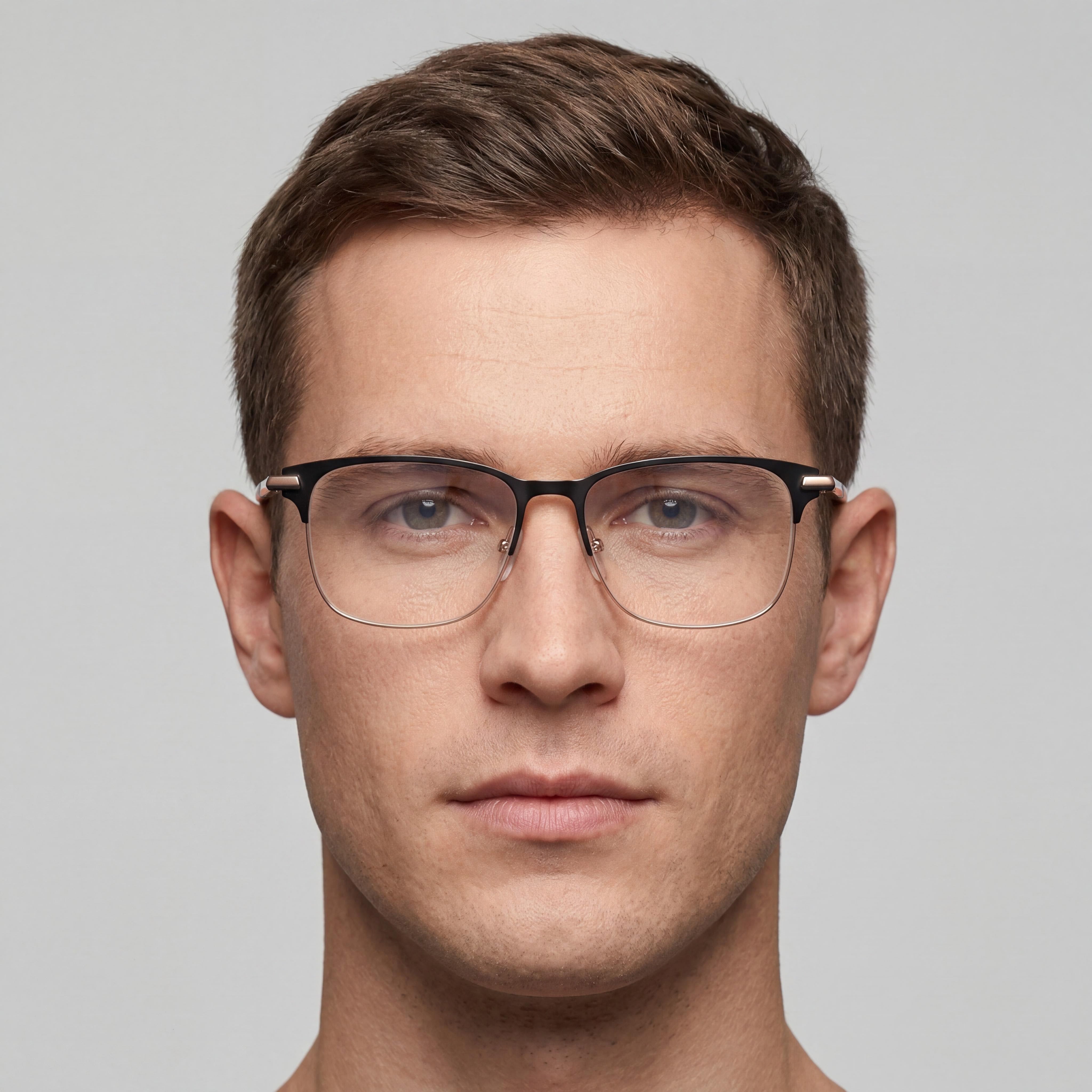Gafas rectangulares negras Adidas Originals Navigator para hombre, 52 mm, Photo 4