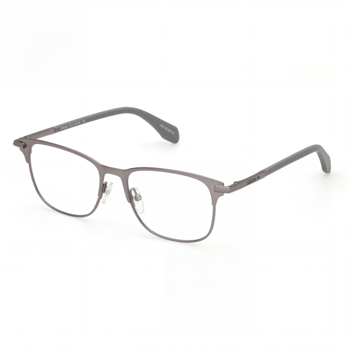 Adidas Originals Matte Dark Ruthenium Rectangle Eyeglasses for Men, Photo 1