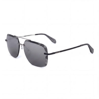 Adidas Originals OR0017 Gray Rectangle Sunglasses for Men, Grey Mirror lens