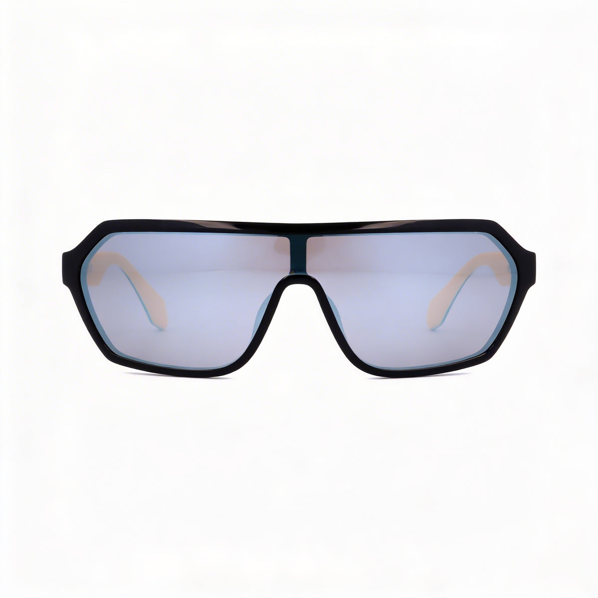 Gafas de sol unisex Adidas Originals OR0022 con montura tipo escudo en negro mate, Photo 2