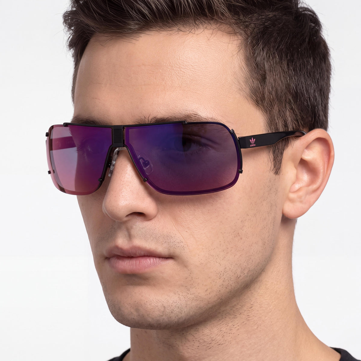 Gafas de sol para hombre Adidas Originals OR0030 02Z tipo pantalla en negro mate, Photo 3