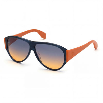 Adidas Originals OR003292W59 Blue Aviator Sunglasses for Women, Acetate frame