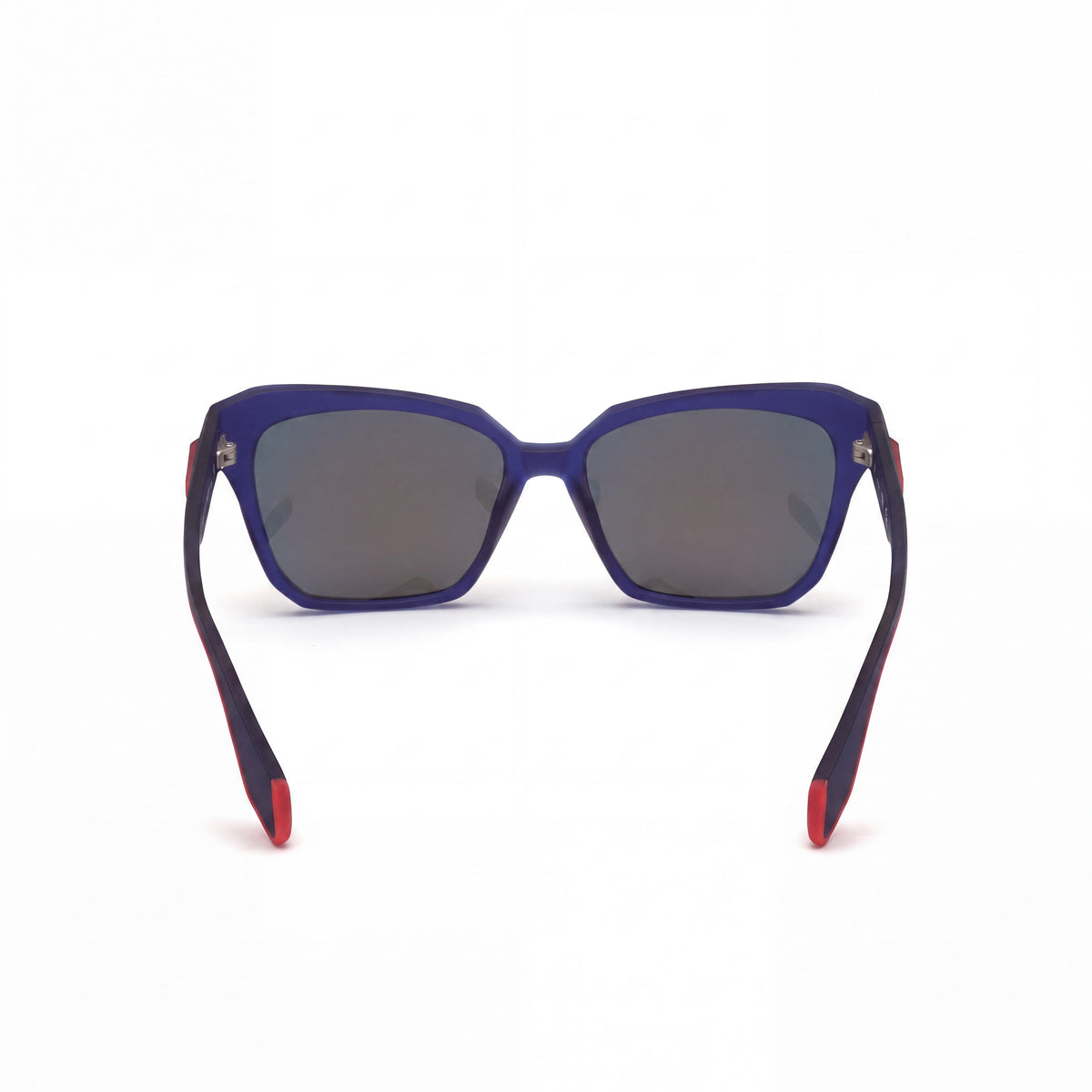 adidas Originals OR0038 85U Gafas de Sol Inyectadas Ojo de Gato Contemporáneas para Mujer, Montura Azul Celeste, Lentes Espejo Burdeos, Protección UV 55mm, Photo 4