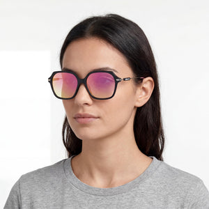 Adidas Originals Or0082 Square Sunglasses for Women — interior view, Non-Polarized lens detail