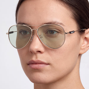 Adidas Originals Or0085 Aviator Sunglasses Unisex — side view, Non-Polarized Rose Gold lens