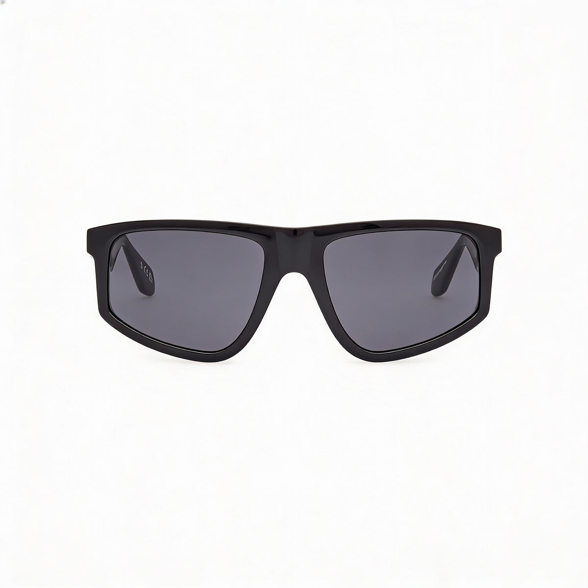 Adidas Originals Or0108 Shiny Black Rectangle Sunglasses Unisex, Photo 2