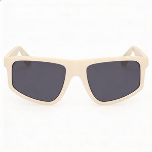 adidas Originals Or0108 Rectangle Sunglasses for Men — front view, Stainless Steel frame