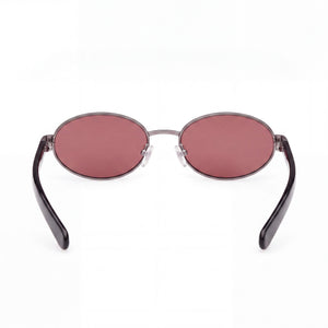 Adidas Originals OR0123 Oval Sunglasses Unisex — interior view, Non-Polarized lens detail