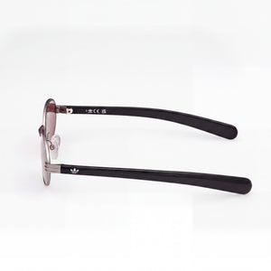 Adidas Originals OR0123 Oval Sunglasses Unisex — side view, Non-Polarized Bordeaux lens
