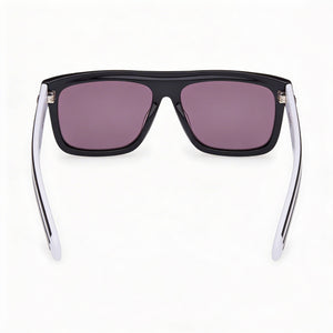 Adidas Originals Or0127 Rectangle Sunglasses Unisex — side view, Non-Polarized Black lens
