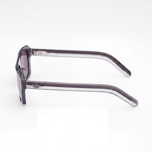 Adidas Originals OR0133 Rectangle Sunglasses Unisex — side view, Non-Polarized Purple lens