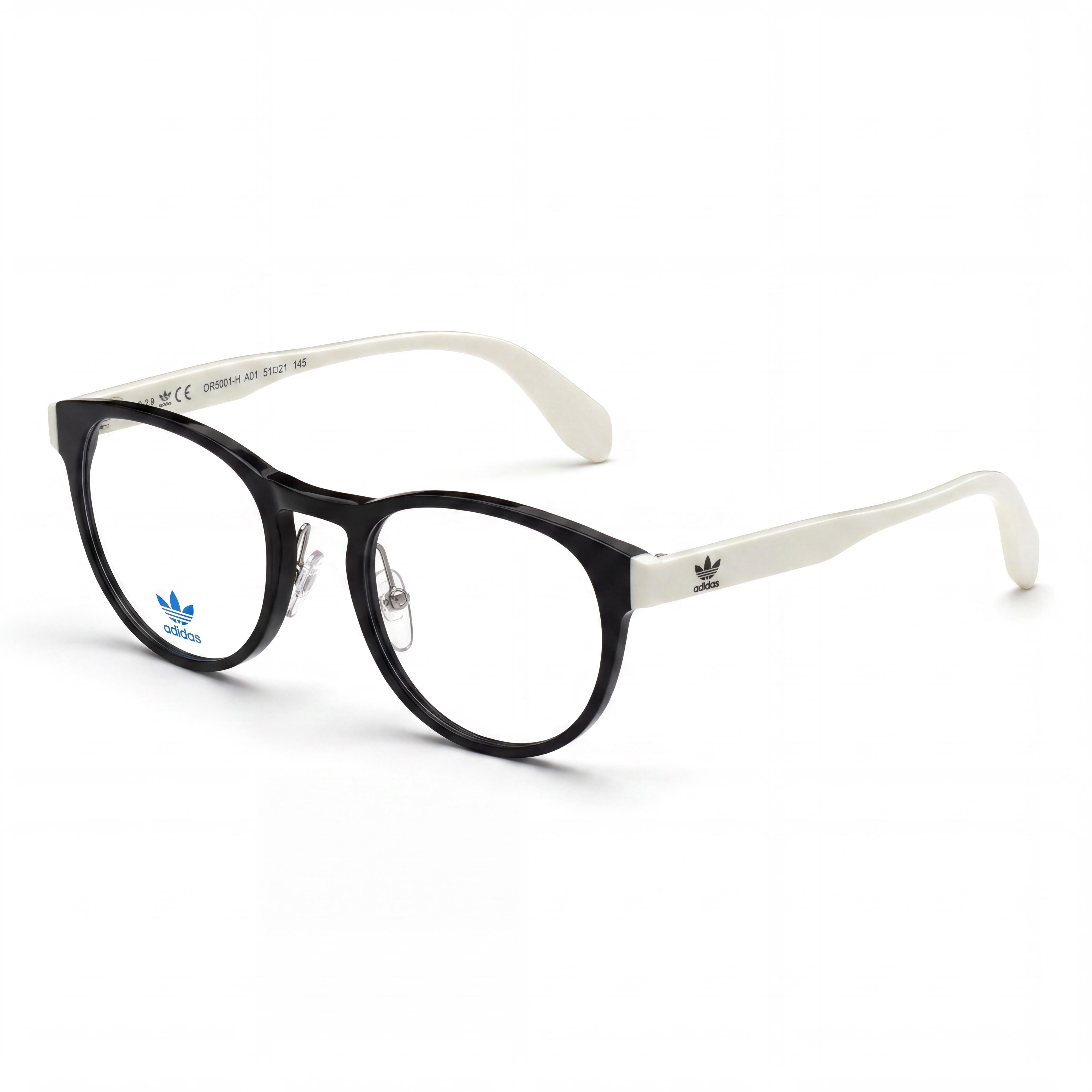 Adidas Originals OR5001-H Black Round Eyeglasses for Men, Photo 1