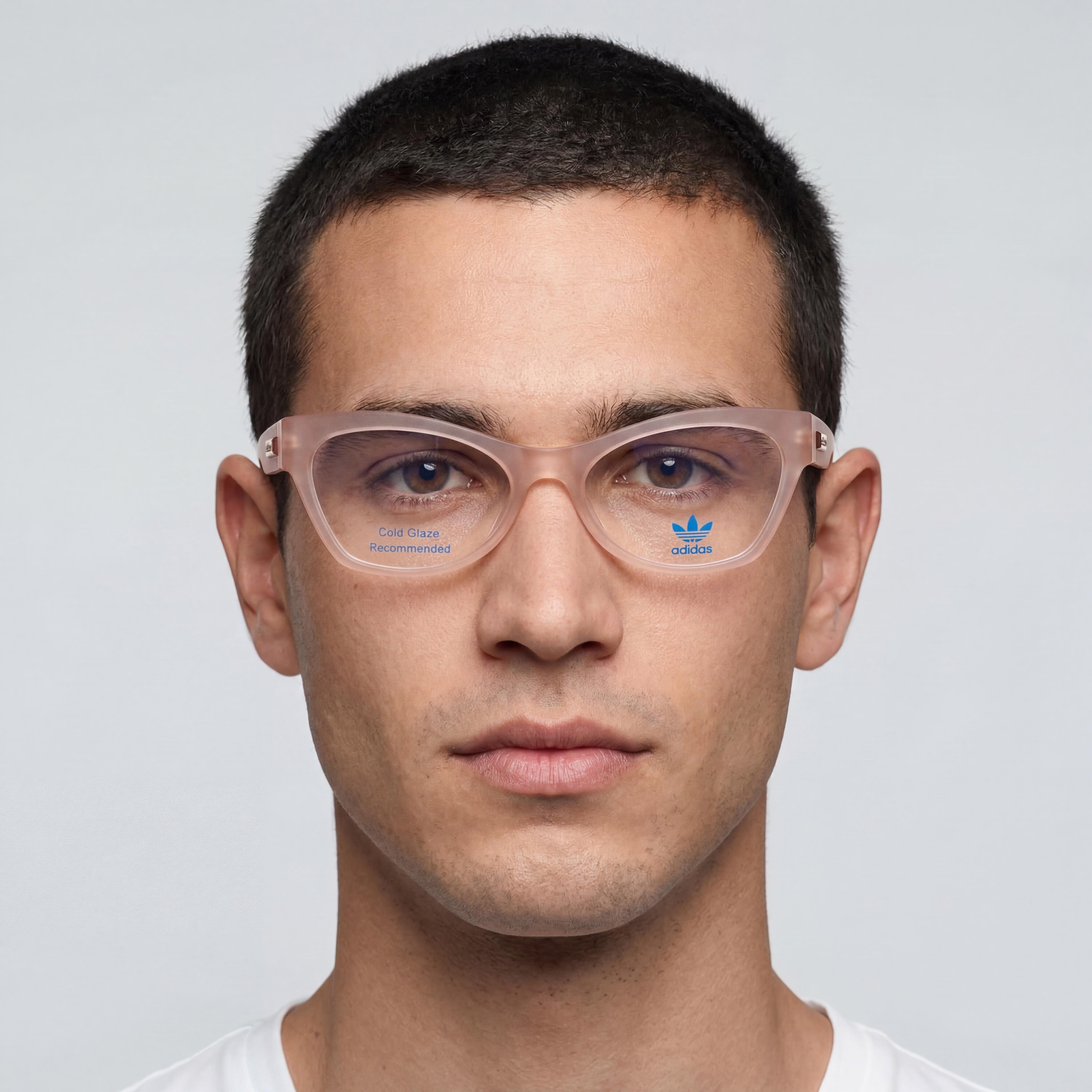 Adidas Originals OR5003 Pink Cat Eye Eyeglasses for Men, Photo 5
