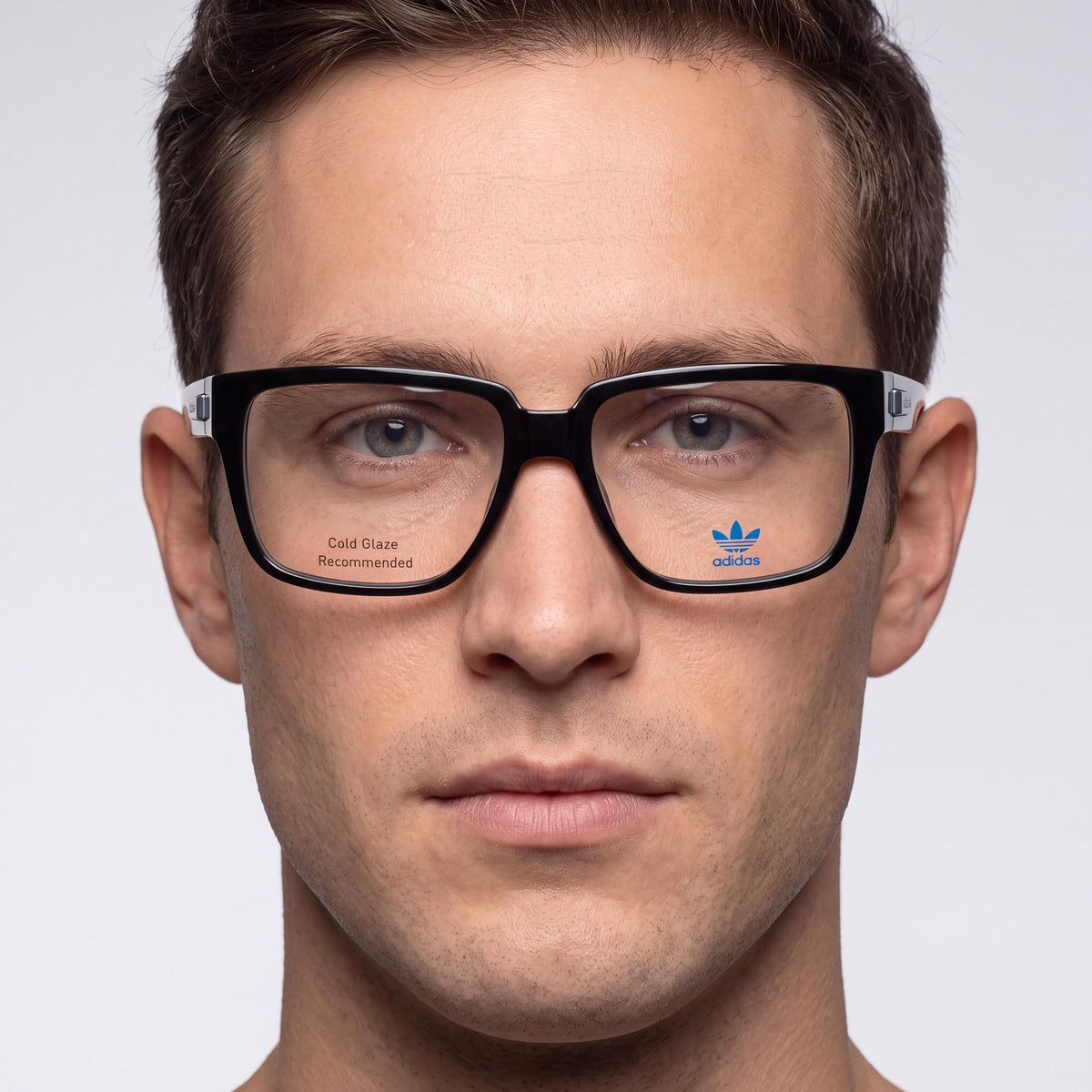 Adidas Originals Or5005 Black Rectangle Eyeglasses for Men, 55mm, Photo 5