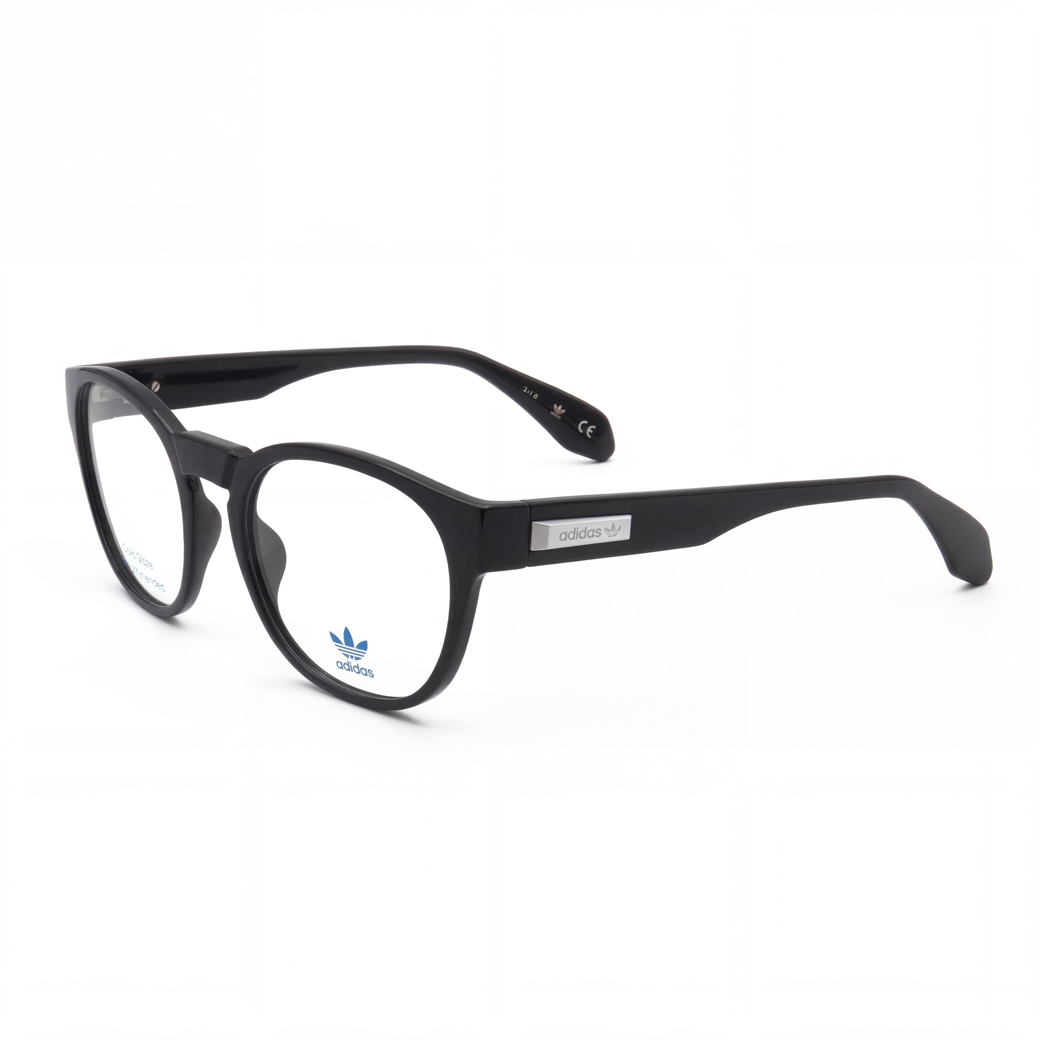 Adidas Originals Or5006 Black Round Eyeglasses for Men, Injected 54mm, Photo 1