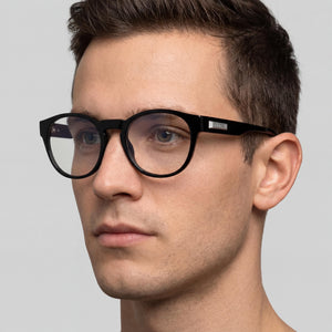 Adidas Originals Or5006 Round Eyeglasses for Men — interior view, Polycarbonate demo lenses