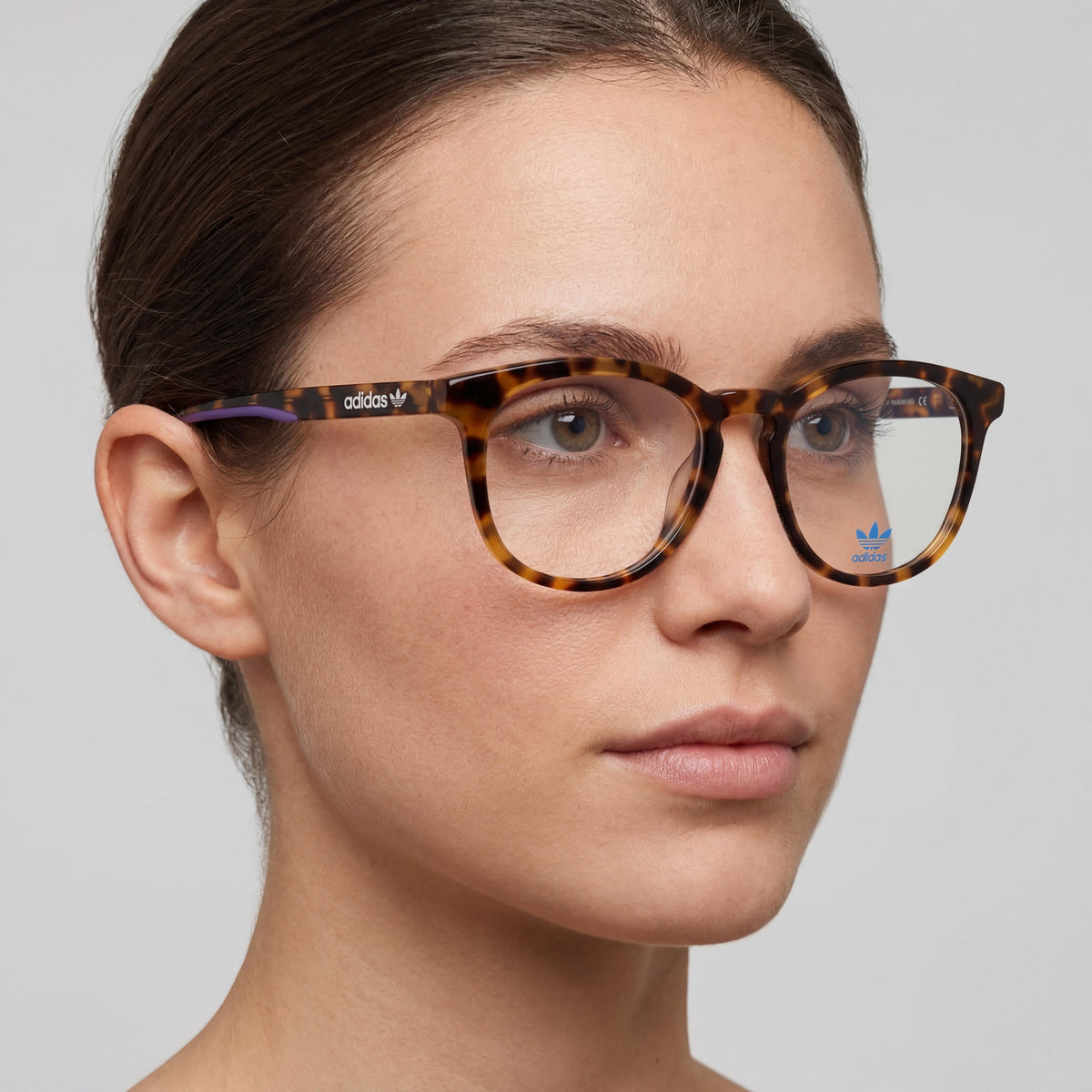 Adidas Originals OR5019-F Blonde Havana Round Eyeglasses for Women, Photo 4