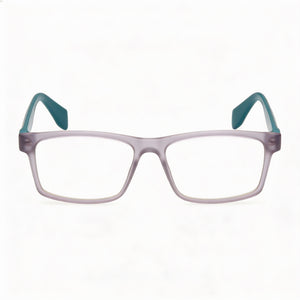 Adidas Originals OR5027 Rectangle Eyeglasses for Men — front view, Stainless Steel