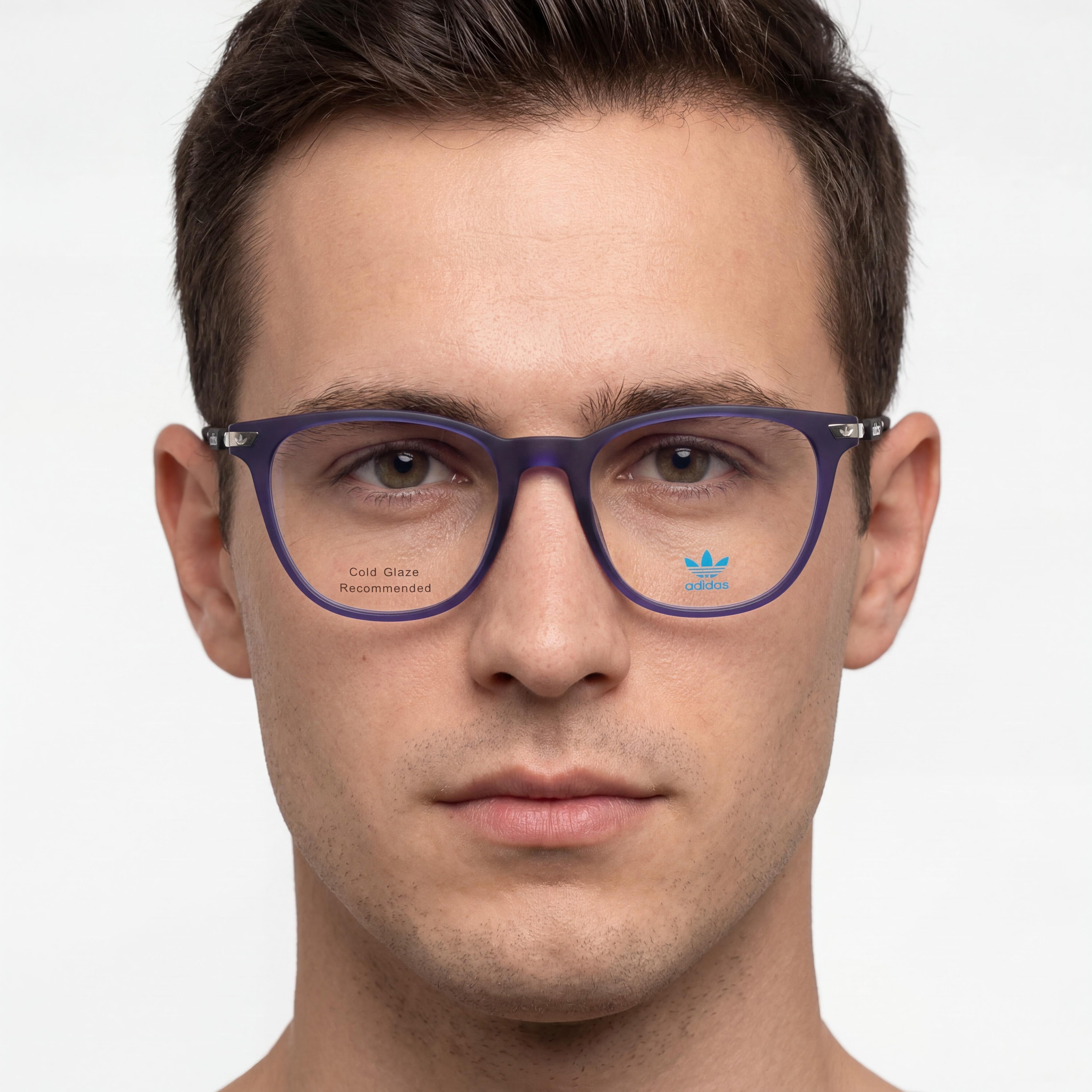 Adidas Originals OR5031 Gafas de Hombre Cuadradas Azules, Plástico, Photo 3