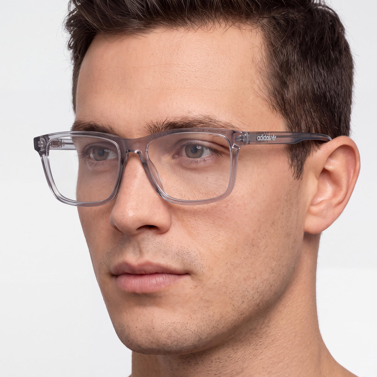 Gafas de sol rectangulares para hombre Adidas Originals OR5044 en gris brillante, Photo 5
